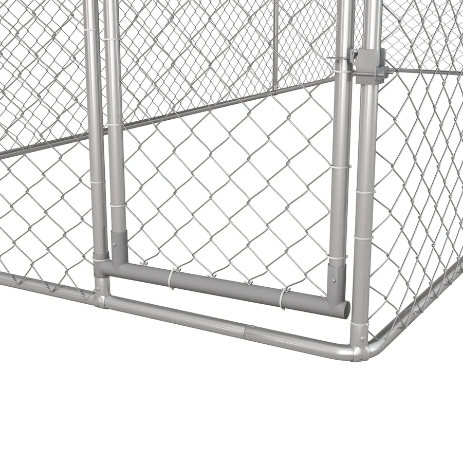 PawHut 19.7' x 7.5' x 7.5' Outdoor Dog Kennel W/ Waterproof Roof