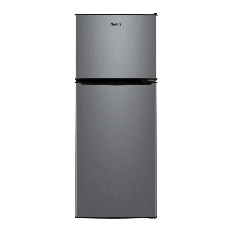 4.6. Cu ft Two Door Mini Refrigerator with Freezer, Stainless Steel