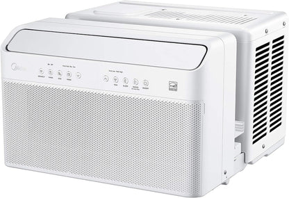 U-Shaped Inverter Window Air Conditioner 12,000BTU with Open Window Flexibility, Robust Installation,Extreme Quiet, 35% Energy Saving, Smart Control, Alexa, Remote, Bracket Included (Renewed)