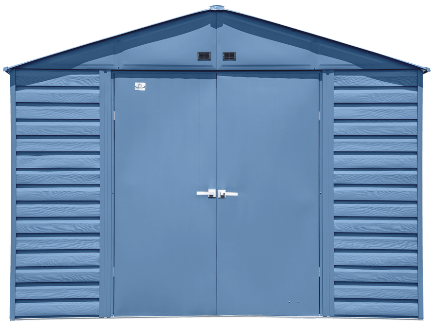 Arrow Select Steel Storage Shed, 10x14, Blue Grey