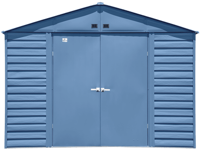 Arrow Select Steel Storage Shed, 10x14, Blue Grey