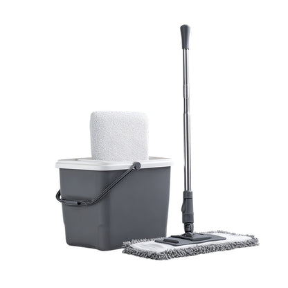Mabrz Hands-Free Flat Mop and Squeeze Bucket System